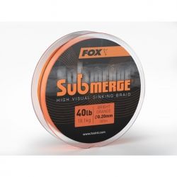 Потъващо плетено влакно Fox Sub bright orange sink braid 300m