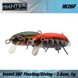 Воблер Hunter INSECT 2.6см 1гр FLOATING DIVING