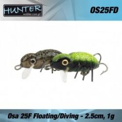 Воблер Hunter OSA 25мм 1гр Floating Surface