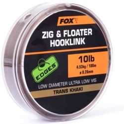 Влакно FOX Zig & Floater Hooklink Trans Khaki