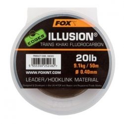 Флуорокарбон FOX Edges Illusion Trans Khaki Hooklink 0.50mm