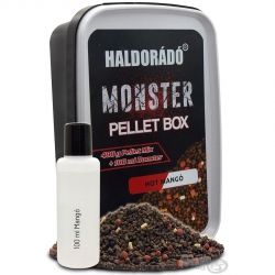 Пелети в кутия Haldorado MONSTER Pellet Box 400gr+100ml