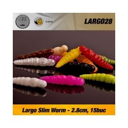 Силиконова примамка-червей Libra Largo Slim 28mm 15бр